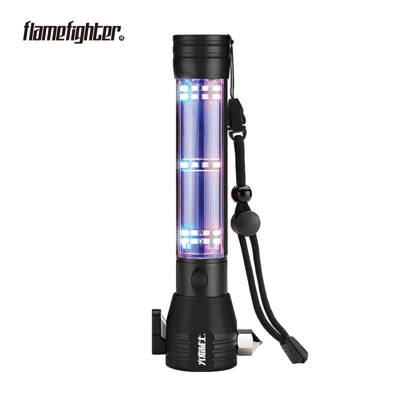 Multifunctional safety hammer flashlight(black) | 多功能安全锤手电(黑色)